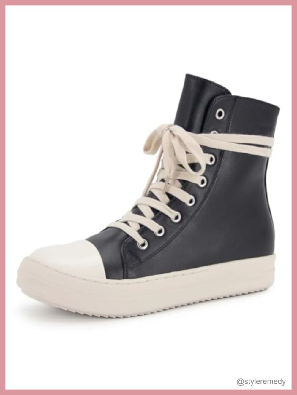 High Top Canvas Sneakers Lace Up Zipper Platform Walking Shoes